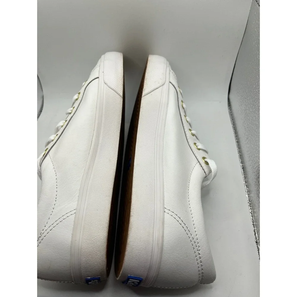 Keds Women's White Leather Dream Foam Sneakers Comfort Low‎ Top Shoes